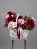 Burgundy & Blush Basket